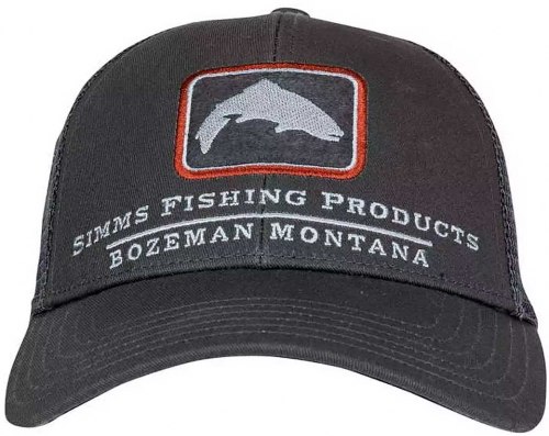Кепка Simms Small Fit Trout Icon Trucker Carbon фото