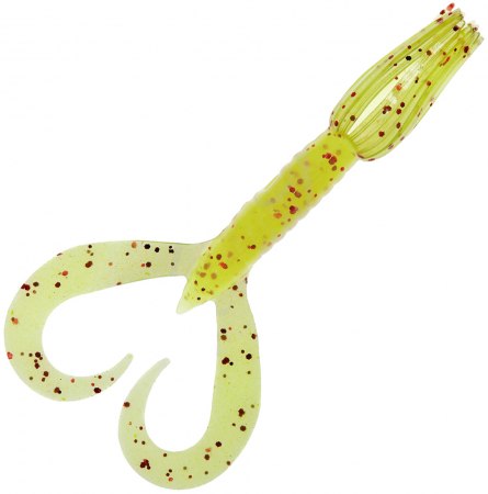 Keitech Little Spider 3.5" (15511181) PAL#01 Chartreuse Red Flake фото