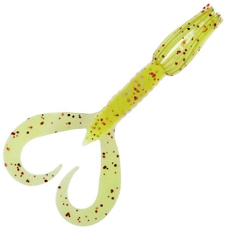 Keitech Little Spider 3" (15511186) PAL#01 Chartreuse Red Flake фото