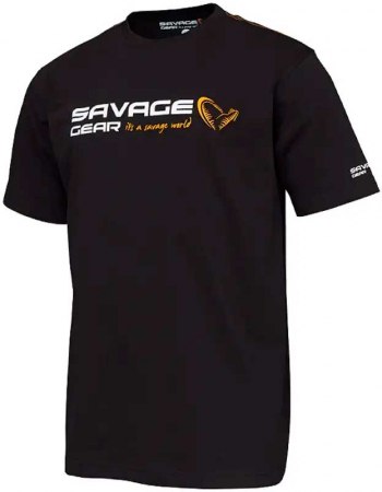 Футболка Savage Gear Signature Logo T-Shirt Black ink фото