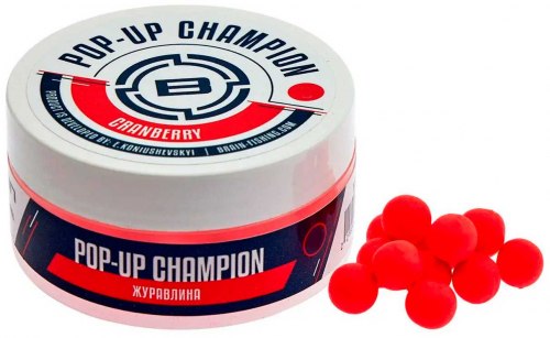 Бойлы Brain Champion Pop-Up Сranberry (клюква) фото