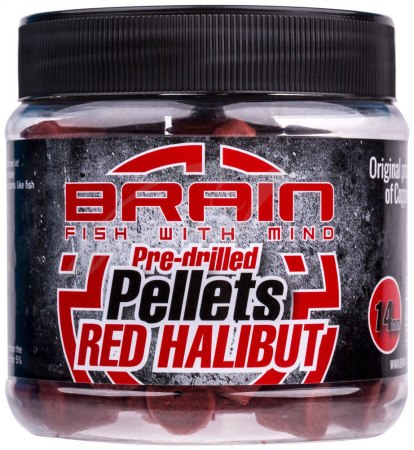 Пеллетс Brain Red Halibut Pre drilled 14 мм (1858.30.26) фото