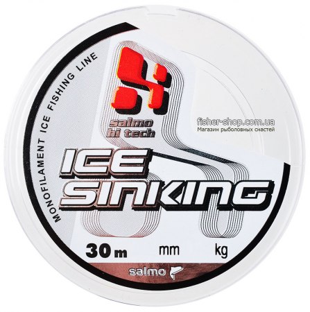 Леска 0.10 Salmo Hi-Tech Ice Sinking 30м фото