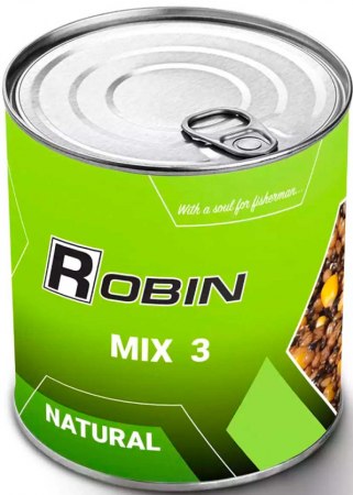 Зерновая смесь Robin MIX-3 900 мл (ж/б) Натурал фото