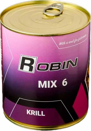 Зерновая смесь Robin MIX-6 900 мл (ж/б) Криль фото