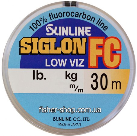 0.350 флюорокарбон Sunline Siglon FC 30 m 8 кг (18LB) поводковый фото