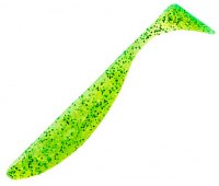 Съедобный силикон FishUP Wizzle Shad 5" (12.5 см) #026 Flo Chartreuse/Green (4 шт)