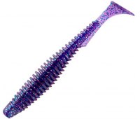 Съедобный силикон FishUP U-Shad 2.5" (6.2 см) #060 Dark Violet/Peacock & Silver (9 шт)