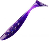 Съедобный силикон FishUP Wizzle Shad 5" (12.5 см) #060 Dark Violet/Peacock & Silver (4 шт)