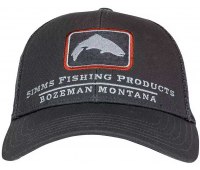 Кепка Simms Small Fit Trout Icon Trucker Carbon (цвет черный) сетка