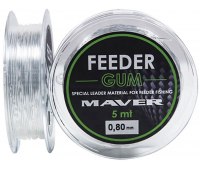 Амортизирующая резина Maver Feeder Gum (5 м) 0.8 мм (цв. прозрачный)