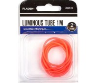 Кембрик силиконовый флуоресцентный Fladen Lumnios Red ∅8 мм (100 см) красный