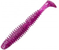 Съедобный силикон Reins Bubbring Shad 4" 428 Purple Dynamite (8 шт)
