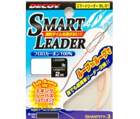 Поводок Decoy WL-51 Smart Leader #5 флюорокарбон 20lb (200 см) 3шт
