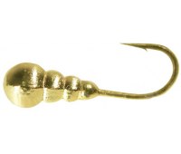 Мормышка вольфрамовая Shark Гусеница с отверстием (∅3мм 0.3гр) золото (1шт)