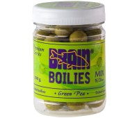 Бойлы Brain Green Peas (Горох) Soluble 200 гр (16-20 мм Mix)