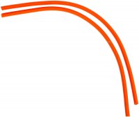 Резинка для рогатки Brain Distance Catapult 6 мм 30 см Medium (цв. оранжевый)