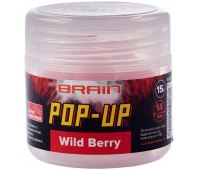 Бойлы Brain Pop-Up F1 Wild Berry (земляника) 12 мм (15 гр)