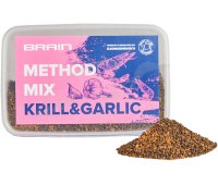 Прикормка Метод Микс Brain Krill & Garlic 400гр (Карп) криль, чеснок