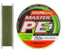 0.14 шнур Select Master PE 150 м темно-зеленый 17 кг