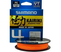 0.13 Шнур Shimano Kairiki 4 PE (150 м) 7.4 кг цв. Hi-Vis Orange