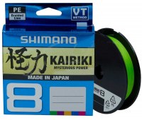 0.10 Шнур Shimano Kairiki 8 PE (150 м) 6.5 кг (14 Lb) цв. Mantis Green