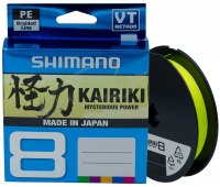 0.20 Шнур Shimano Kairiki 8 PE (150 м) 17.1 кг (38 Lb) цв. Yellow