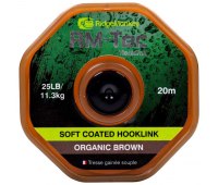Поводковый материал RidgeMonkey RM-Tec Soft Coated Hooklink 35 lb (20 м) Organic Brown