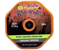 Поводковый материал RidgeMonkey RM-Tec Stiff Coated Hooklink 25 lb (20 м) Organic Brown