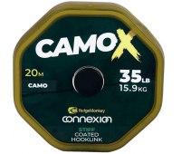 Поводковый материал RidgeMonkey Connexion CamoX Stiff Coated Hooklink (35 lb) 20 м