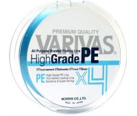0.235 Шнур Varivas High Grade PE X4 Water Blue X4 голубой (150 м) 12 кг (#2)