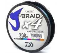 0.13 Шнур Daiwa J-Braid X4E (300 м) Multi Color (5.9 кг)