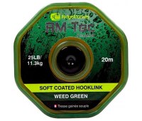 Поводковый материал RidgeMonkey RM-Tec Soft Coated Hooklink 35 lb (20 м) Weed Green