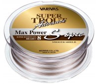 0.185/#1.2 Шнур Varivas Super Trout Advance Max Power PE S-spec (200 м) золотистый-белый 10.9 кг (24.1lb)