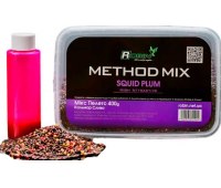 Прикормка Метод Микс Robin High Attractive Squid-Plum (400 гр) Кальмар-Слива (с ликвидом)