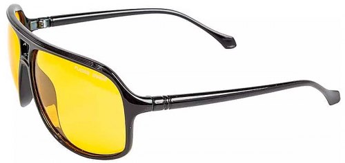  Очки Fladen Polarized Sunglasses Shiny Black Frame Yellow Lens (23-0020Y) фото