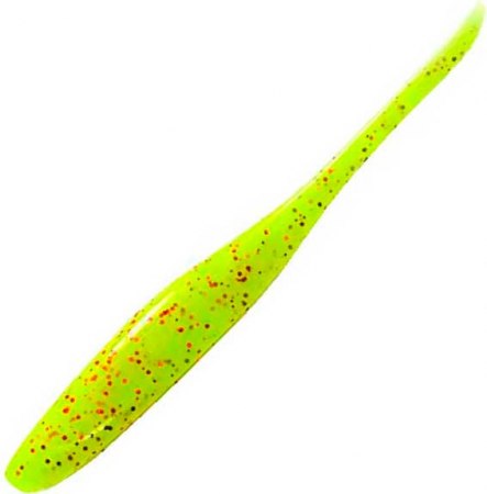 Keitech Shad Impact 3" PAL#01 Chartreuse Red Flake