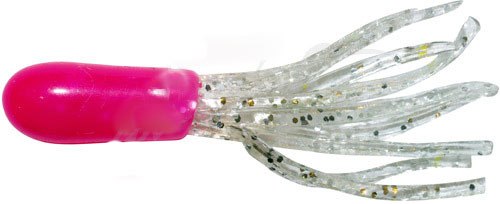 Big Bite Baits Crappie Tube 1,5" Pink/Clear Sparkle фото