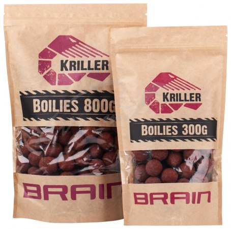 Бойлы Brain Kriller (креветка/специи) 20 мм (300 гр) 18580371 фото