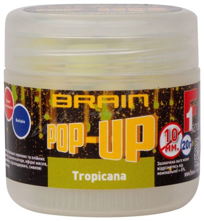 Бойлы Brain Pop-Up F1 Tropicana (манго) 10 мм (18580414) фото