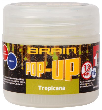 Бойлы Brain Pop-Up F1 Tropicana (манго) 12 мм (18580415) фото