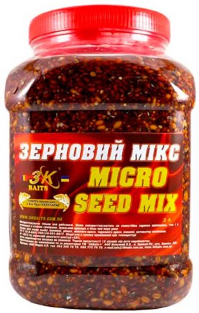 Зерновая смесь 3KBaits Зерновой Микс Micro Seed Mix фото
