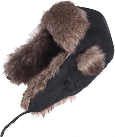 Шапка зимняя Fladen Fur Cap Black фото