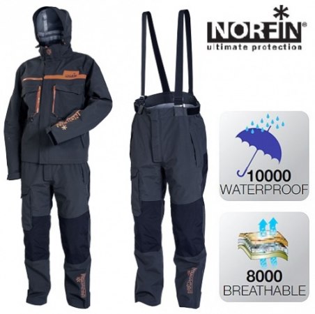 Демисезонный костюм Norfin Pro Dry Grey (51410) фото