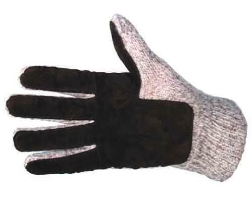 Перчатки Salmo шерстяные, подшитые кожей, утеплитель Thinsulate фото1