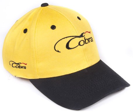 Кепка Cobra (черный козырек) цв. желтый (AM-125) фото