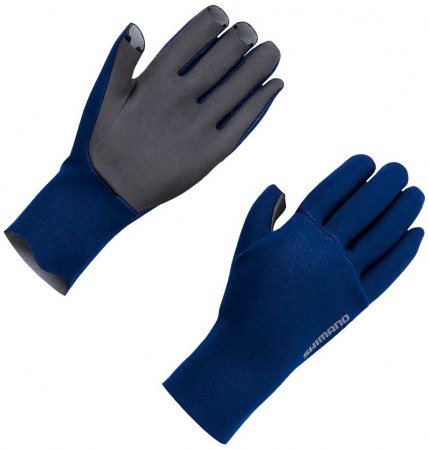 Перчатки Shimano Chloroprene EXS 3 Cut Gloves синий фото