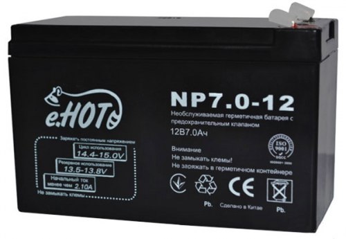 Аккумулятор для эхолота Enot 12В 7 Ач (NP7.0-12)