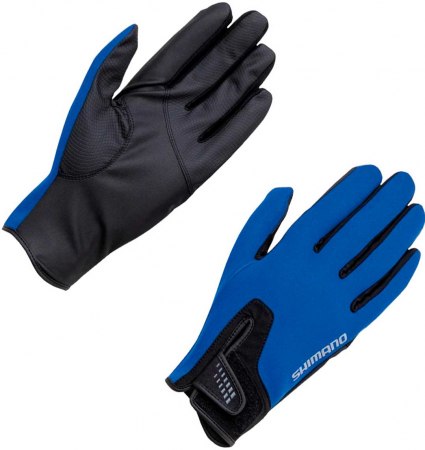 Shimano Pearl Fit Full Cover Gloves син фото