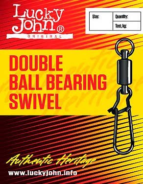 Вертлюжок-застежка с подшипниками Lucky John DOUBLE BALL BEARING SWIVEL 5012LJ фото